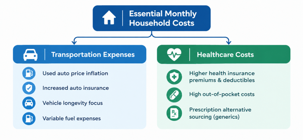 How Higher Transportation and Healthcare Costs Affect Families